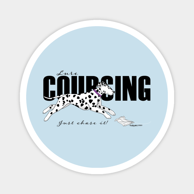 Dalmatian Lure Coursing Magnet by FLCupcake